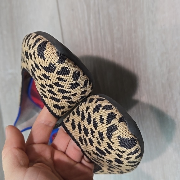 Rothy's Women Leopard Animal Print The Pointed toe flats ballet shoes sz 9.5 - Picture 5 of 13